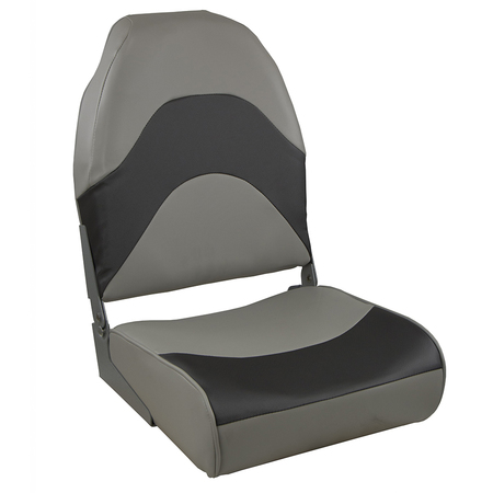 SPRINGFIELD MARINE Springfield Premium Wave Folding Seat - Grey w/Meteor Stripe 1062034